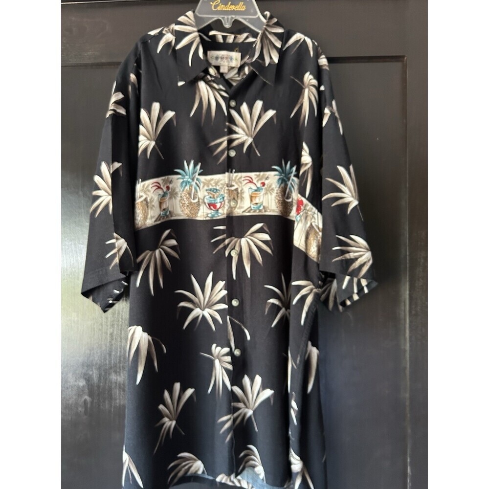 Tropical/Hawaiian Print Shirt Sz L , Great Rayon Fabric By Campia Nice Quality